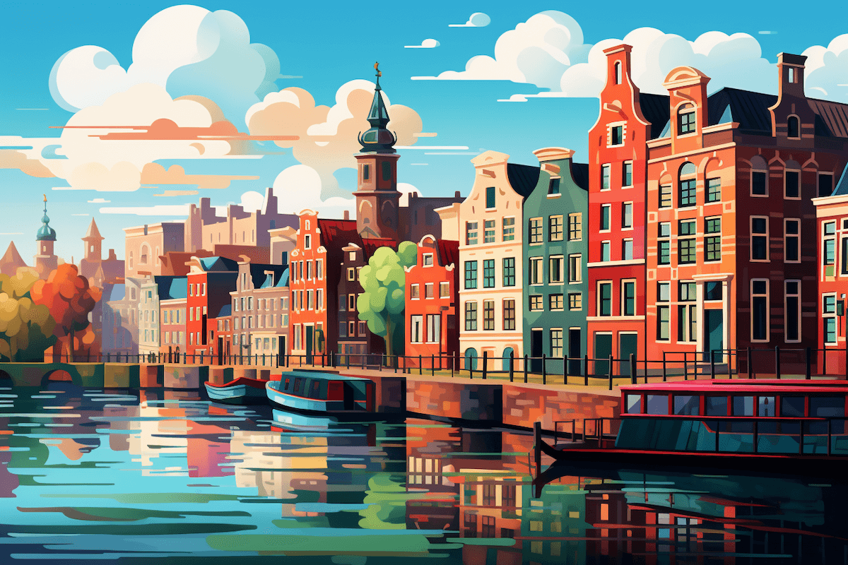 Une illustration d'Amsterdam