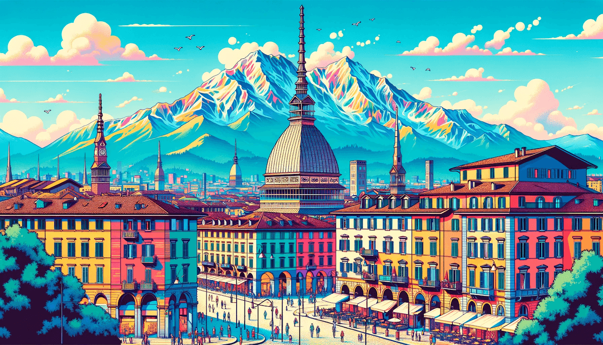 Illustration de la ville de Turin